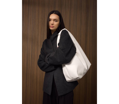 Жіноча сумка Sambag HOBO L біла