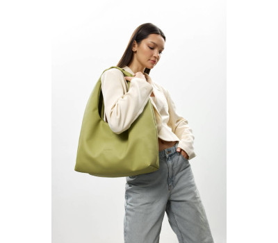 Жіноча сумка Sambag HOBO L оливкова