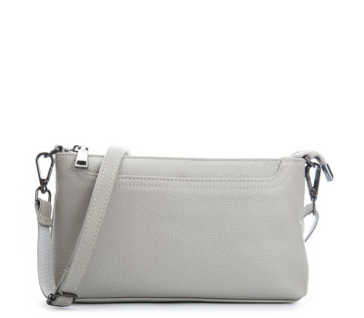 Сумка Шкіряна Жіноча Клатч ALEX RAI 3092 pale grey