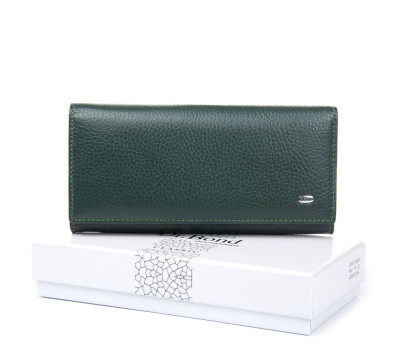 Гаманець Шкіряний Жіночий Classic DR. BOND W1-V-2 green