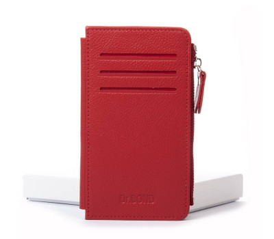 Гаманець Шкіряний Жіночий Classic DR. BOND WN-23-16 red Podium