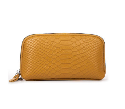 Косметичка шкіра 60096 yellow Podium