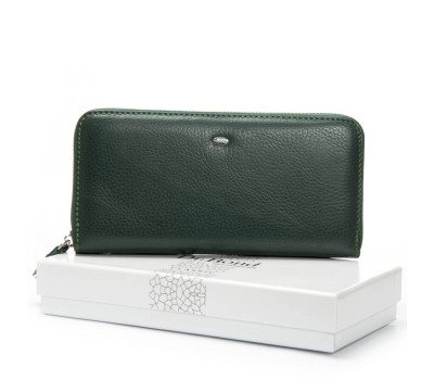 Гаманець Шкіряний Жіночий Classic DR. BOND W201 green