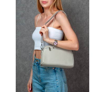 Сумка Шкіряна Жіноча Класична ALEX RAI 8960 beige 
