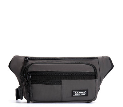 Сумка Чоловіча На пояс нейлон Lanpad A83033 grey