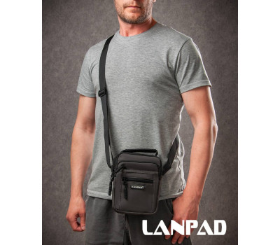 Сумка Чоловіча Планшет нейлон Lanpad A98222 grey мал