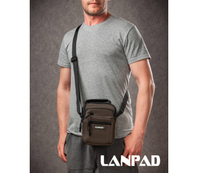 Сумка Чоловіча Планшет нейлон Lanpad A98222 brown мал