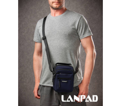 Сумка Чоловіча Планшет нейлон Lanpad A98222 blue мал