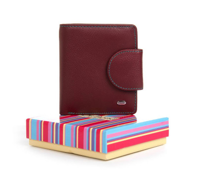 Гаманець Шкіряний Жіночий Rainbow DR. BOND WRS-415-1 wine red