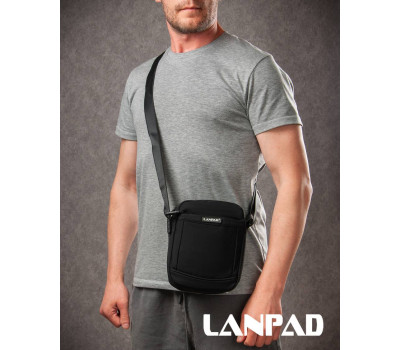 Сумка Чоловіча Планшет нейлон Lanpad A45007 black мал