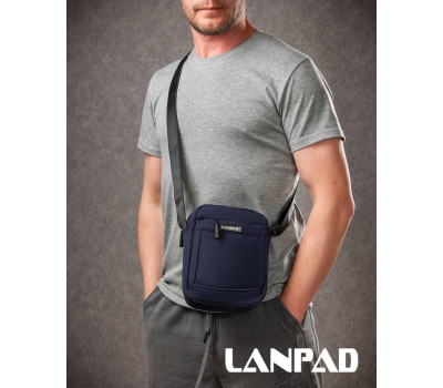 Сумка Чоловіча Планшет нейлон Lanpad A45007 blue мал