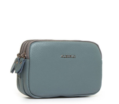Сумка Шкіряна Жіноча Клатч ALEX RAI BM 60061 blue