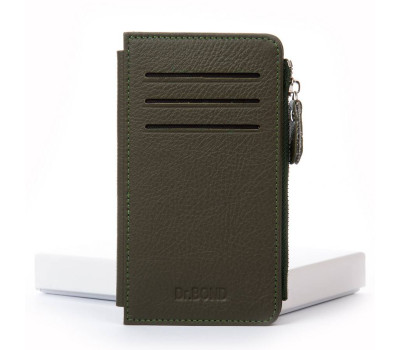 Гаманець Шкіряний Жіночий Classic DR. BOND WN-23-16 green Podium