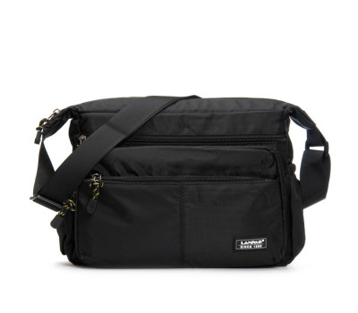 Сумка Мужская На Плечо нейлон Lanpad 8649 black почтальон