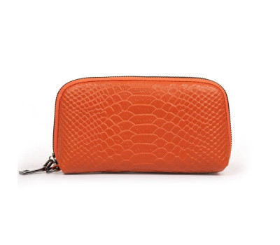 Косметичка шкіряна 60095-16 orange