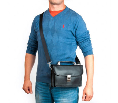 Сумка Чоловіча Барсетка шкіра BRETTON 9377-3 black