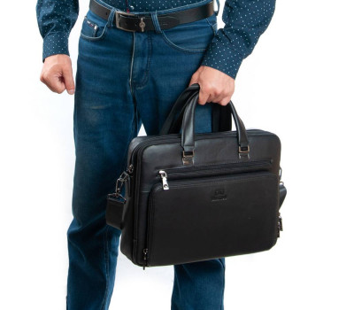 Сумка Чоловіча Портфель шкіра BRETTON 3492-1A black