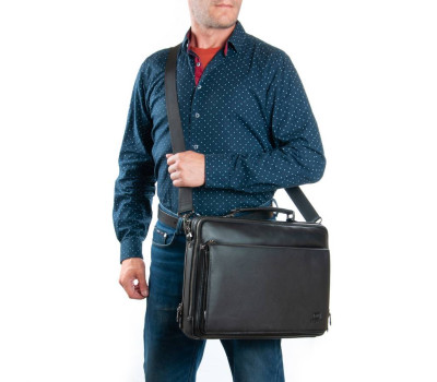 Сумка Чоловіча Портфель шкіра BRETTON 1750-1 black