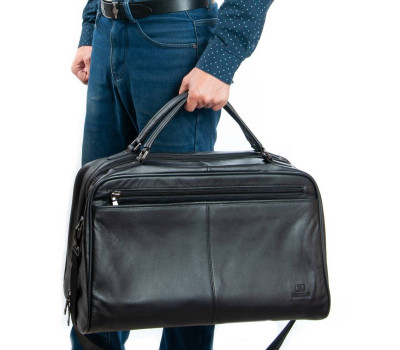 Сумка Чоловіча Дорожня шкіра BRETTON 3485-34 black