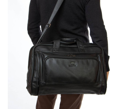 Сумка Чоловіча Дорожня шкіряна BRETTON 7830-2 black