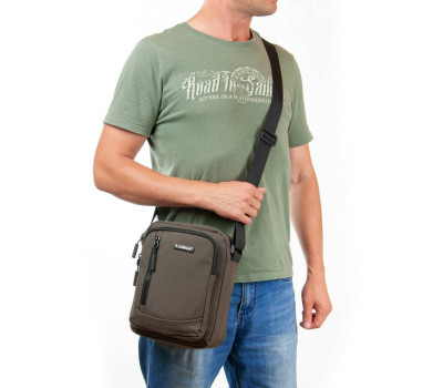 Сумка Чоловіча Планшет нейлон Lanpad 15068 brown бол