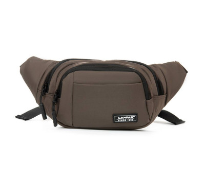 Сумка Чоловіча На пояс нейлон Lanpad 8803 brown