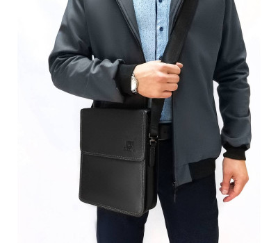 Сумка Мужская Планшет кожа BRETTON 1645-3 black