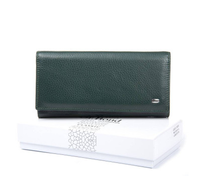 Гаманець Шкіряний Жіночий Classic DR. BOND W501 green