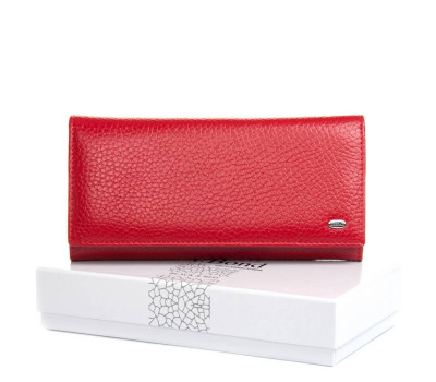 Кошелек BR Женский кожа DR. BOND W501-4 red-black