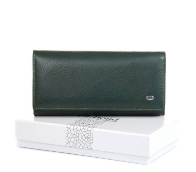 Гаманець Шкіряний Жіночий Classic DR. BOND W1-V green