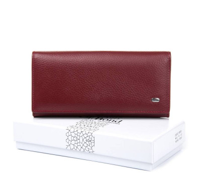 Гаманець Шкіряний Жіночий Classic DR. BOND W1-V-2 wine-red