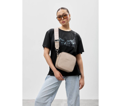 Жіноча сумка кроссбоді Sambag Frame бежева