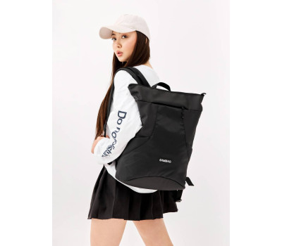 Жіночий рюкзак ролл Sambag RollTop X чорний оксфорд