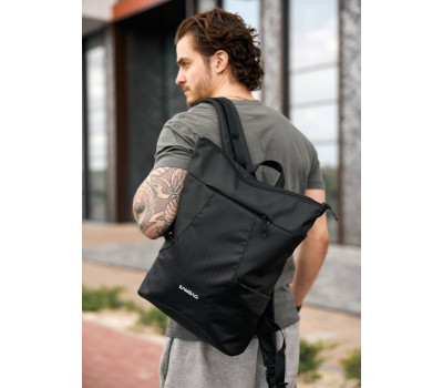 Чоловічий рюкзак ролл Sambag RollTop X чорний оксфорд