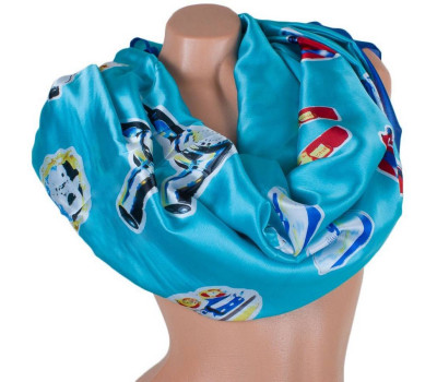 Атласний жіночий шарф ETERNO 180 на 70 см ES1908-14-5