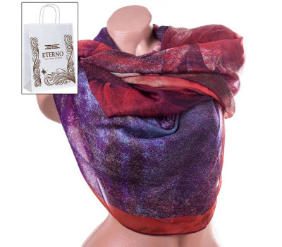 Шарф жіночий шифоновий 186 на 100 см ETERNO різнобарвний