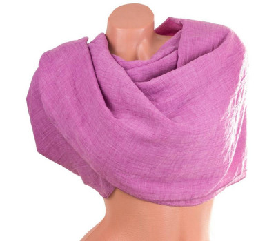 Шарф жіночий бавовняний 178 на 140 см ETERNO рожевий