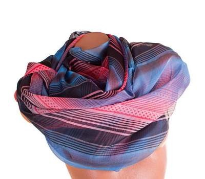 Жіночий кольоровий шарф з шифону ETERNO p-p-67