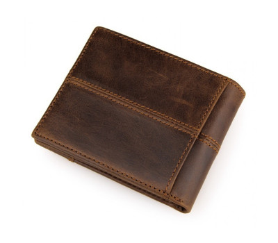 Коричневе шкіряне чоловіче портмоне Tiding Bag 8064B