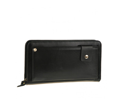 Чорний шкіряний чоловічий клатч Tiding Bag JN9019A