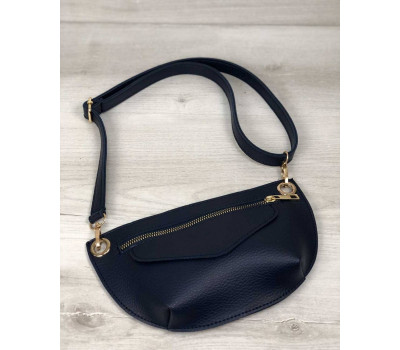 Жіноча сумка сумка на пояс - клатч Нана синього кольору WeLassie