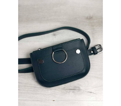 Жіноча сумка на пояс Кеті зеленого кольору WeLassie