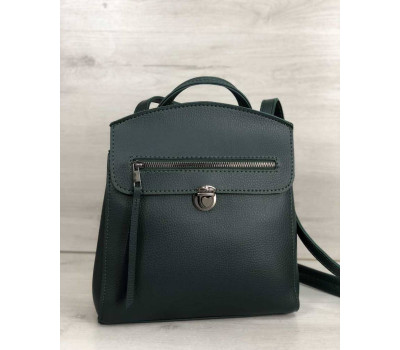 Молодіжний сумка-рюкзак Деніс зеленого кольору WeLassie