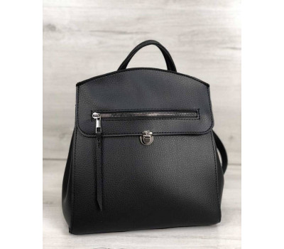 Молодіжний сумка-рюкзак Деніс чорного кольору WeLassie