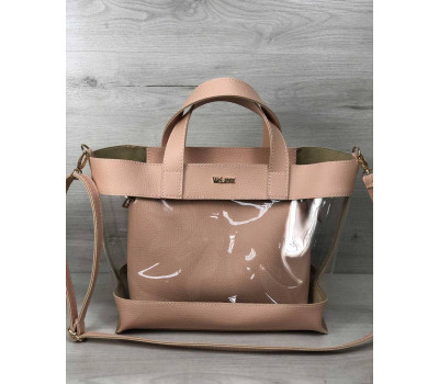 2в1 Молодіжна сумка Аміра пудрового кольору WeLassie