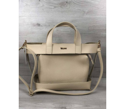 2в1 Молодіжна сумка Аміра бежевого кольору WeLassie