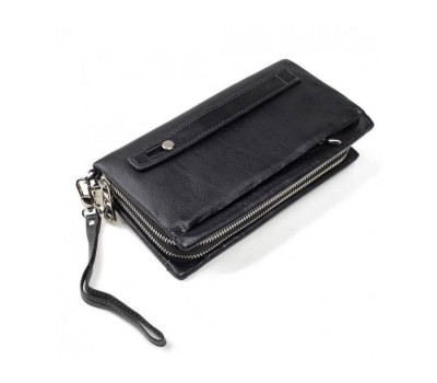 Чорний шкіряний чоловічий клатч Horton Collection TR2M-883