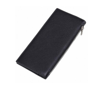 Чорне шкіряне чоловіче портмоне HD Leather NM24-202C