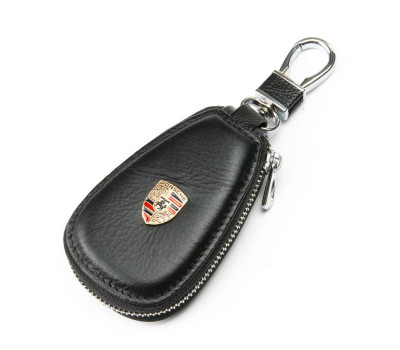 Автоключниця шкіра F633 Porsche black Podium