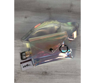 Стильна жіноча легка сумка на пояс Moris (напівпрозора) WeLassie